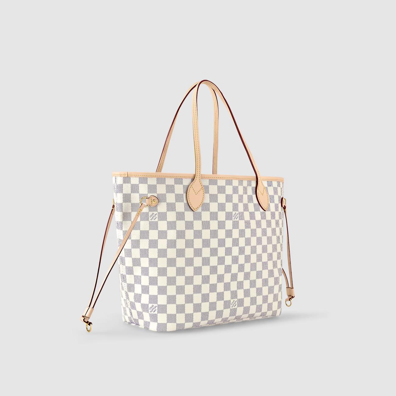 Túi Louis Vuitton Neverfull MM Nữ Damier Zur Rose